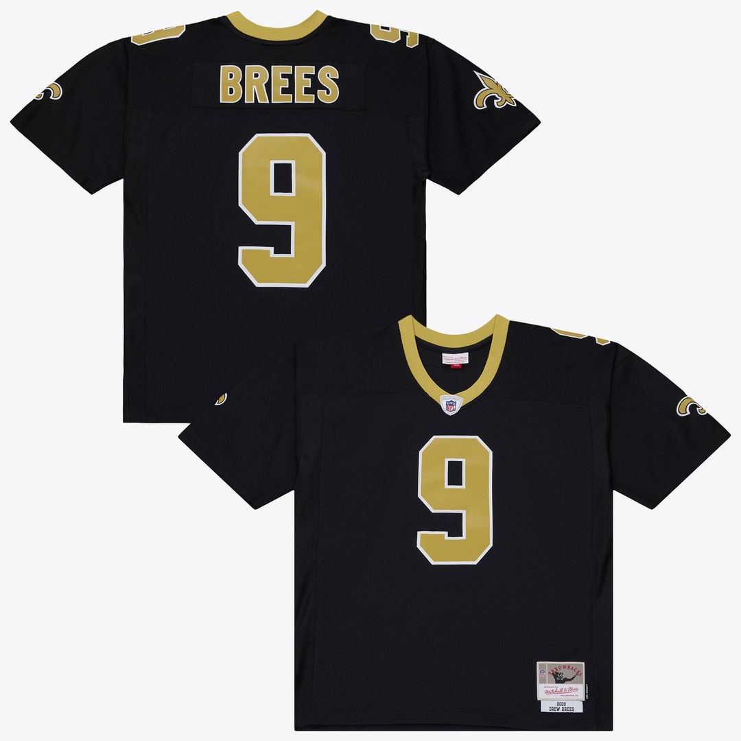 New Orleans Saints Drew Brees Mitchell & Ness 2009 Legacy Jersey - Black