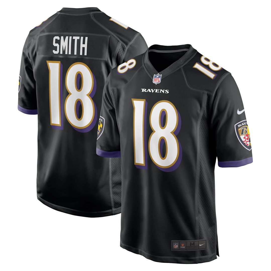 Baltimore Ravens Roquan Smith Nike Alternate Game Jersey - Black