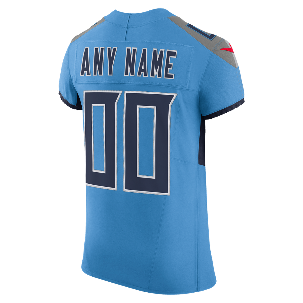 Tennessee Titans Nike Team Vapor F.U.S.E. Elite Custom Jersey - Light Blue