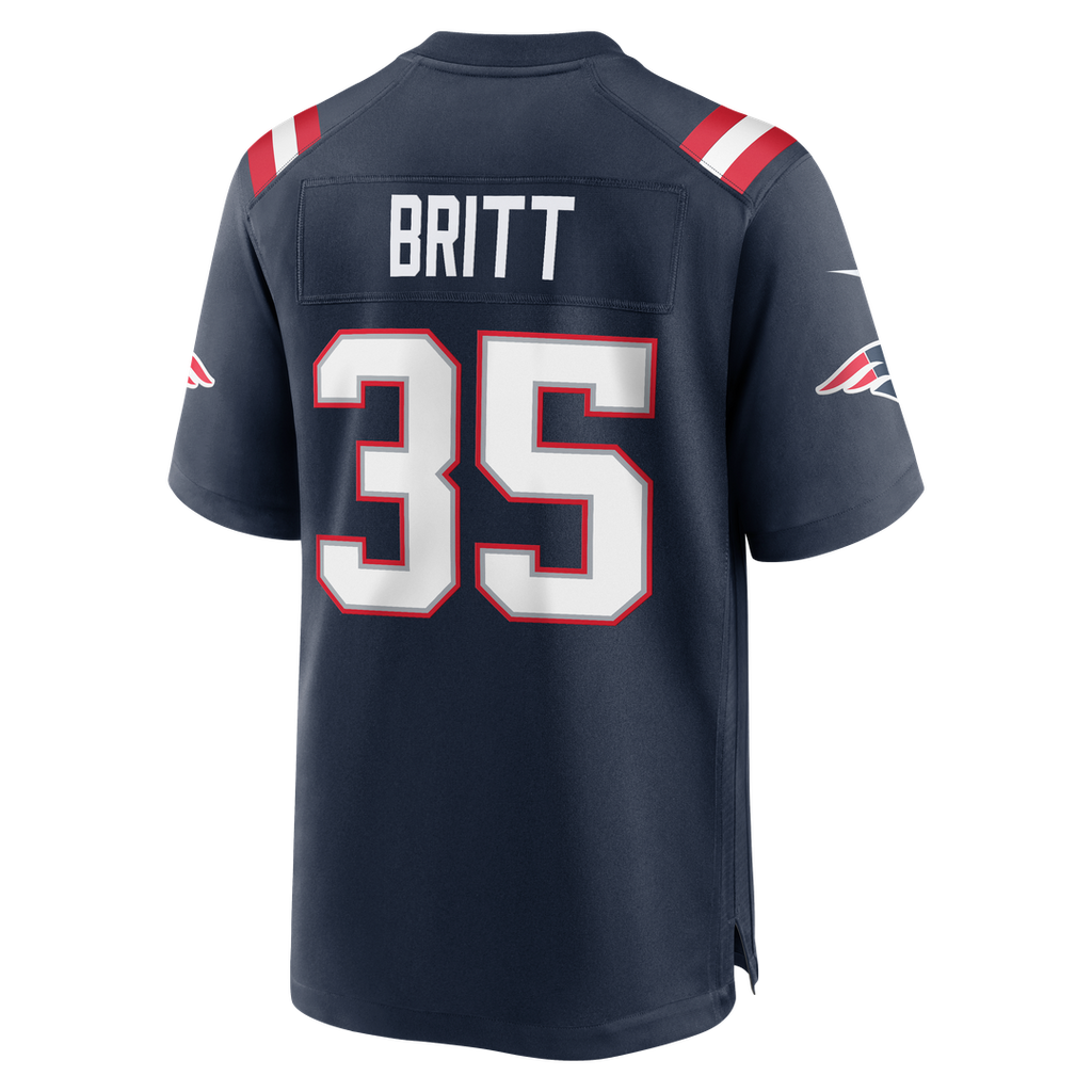 New England Patriots K.J. Britt Nike Team Game Jersey - Navy