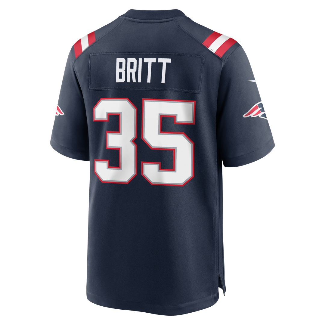 New England Patriots K.J. Britt Nike Team Game Jersey - Navy