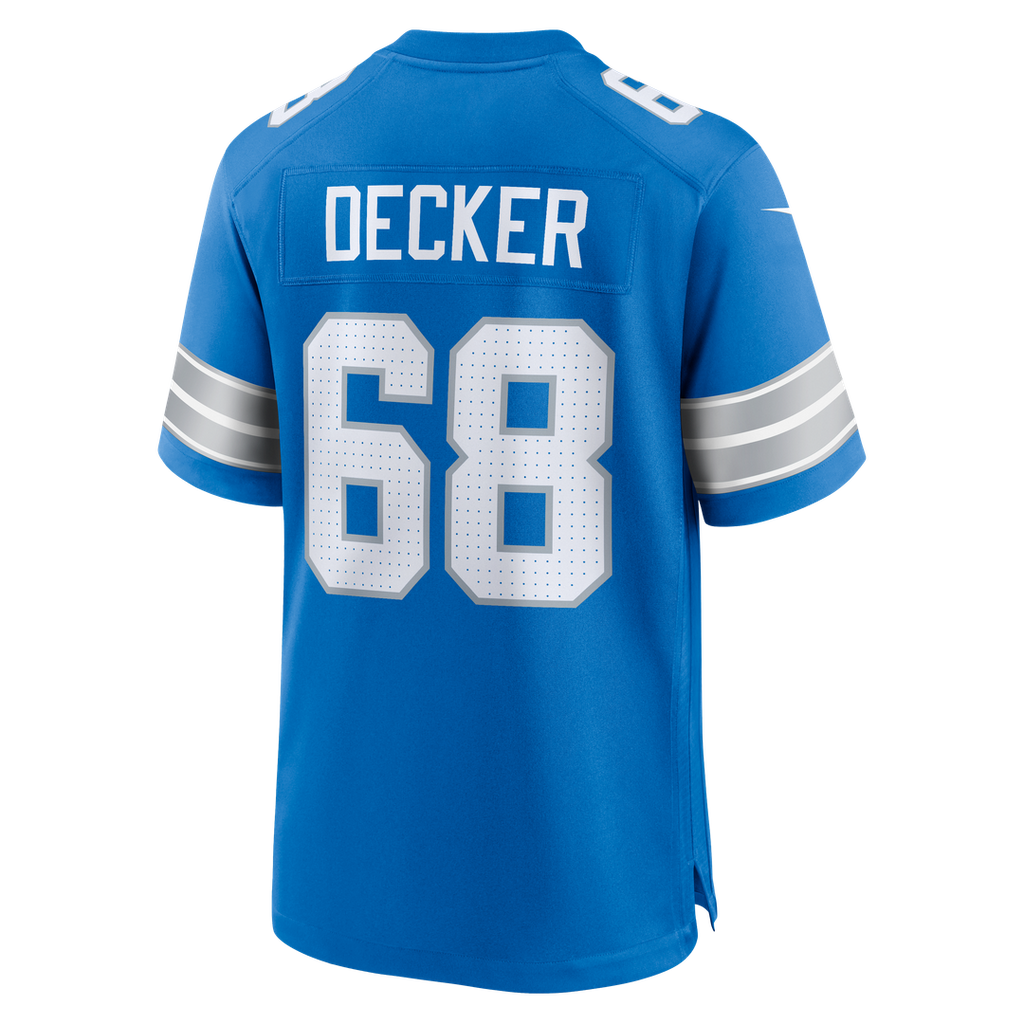 Detroit Lions Taylor Decker Nike Team Game Jersey - Blue