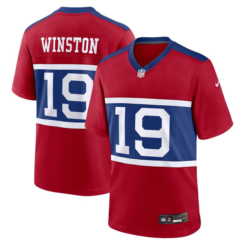 New York Giants Jameis Winston Nike Alternate Game Jersey - Century Red