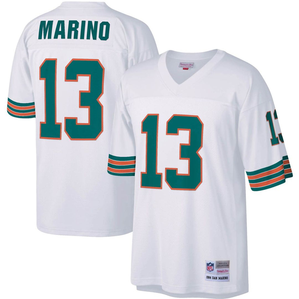 Miami Dolphins Dan Marino Mitchell & Ness Big & Tall 1984 Retired Player Replica Jersey - White