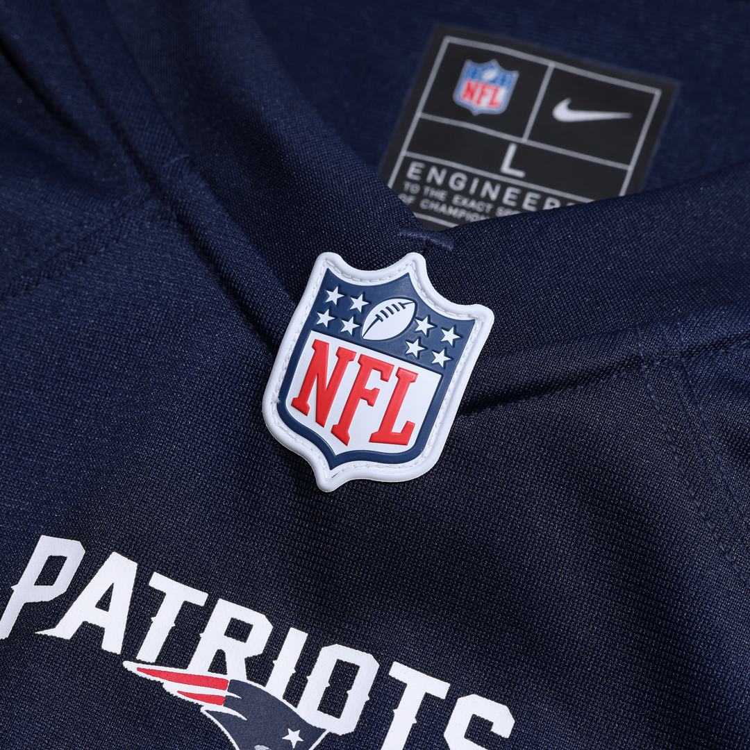 New England Patriots Caleb Lomu Nike Team Game Jersey - Navy