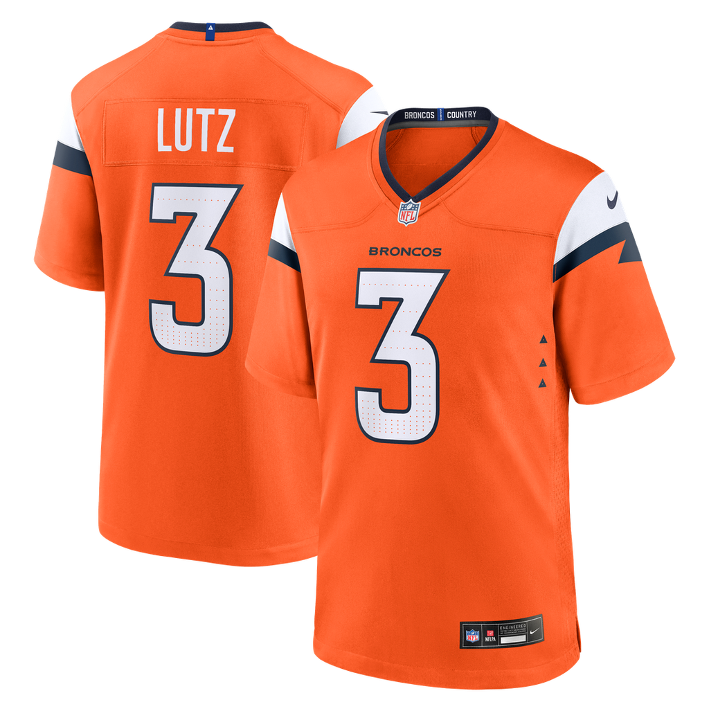 Denver Broncos Wil Lutz Nike Team Game Jersey - Orange