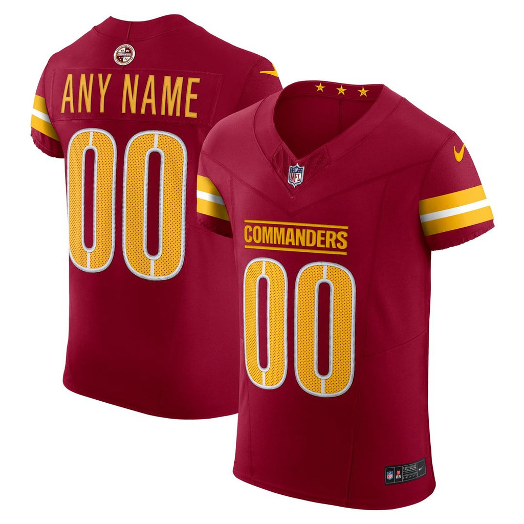 Washington Commanders Nike Team Vapor F.U.S.E. Elite Custom Jersey - Burgundy
