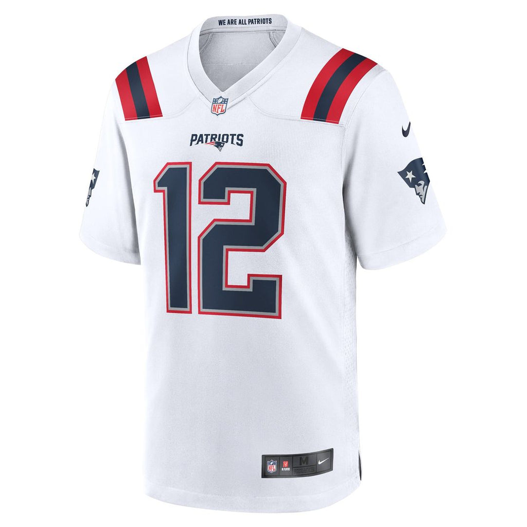 New England Patriots Tom Brady Nike Retired Game Jersey - White