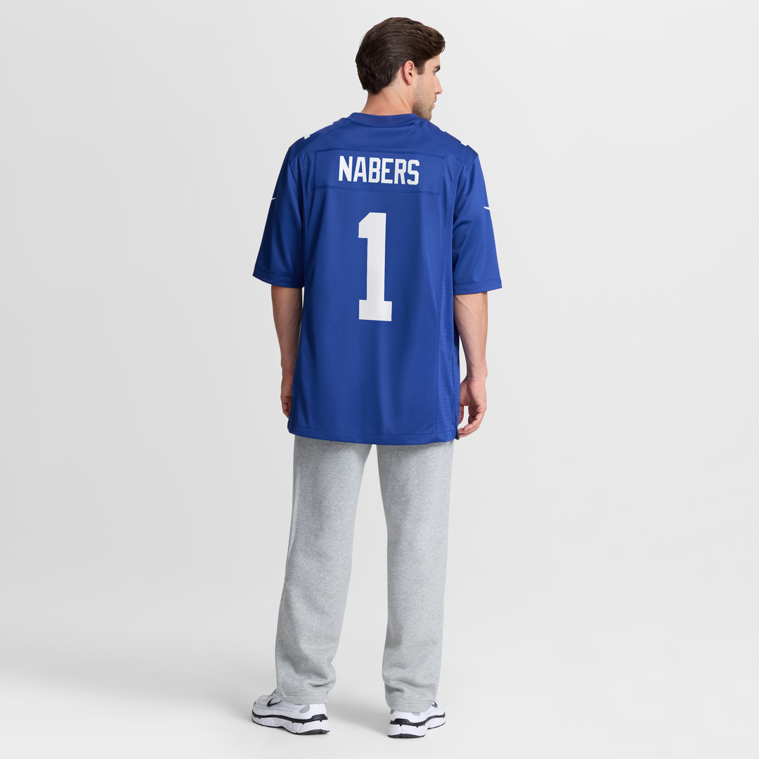 New York Giants Malik Nabers Nike Player Game Jersey - Royal