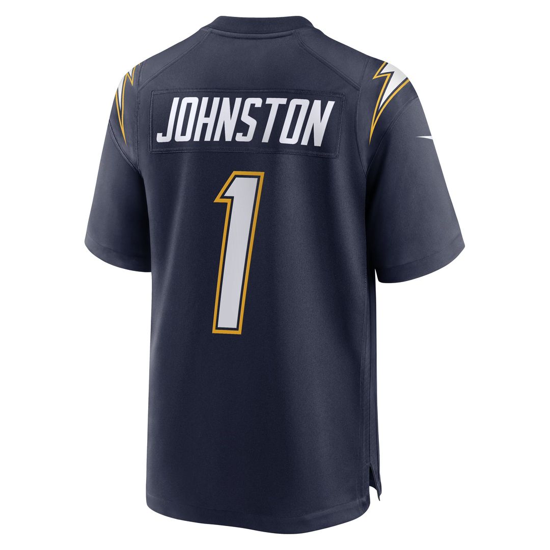 Los Angeles Chargers Quentin Johnston Nike Alternate Super Chargers Game Player Jersey - Navy