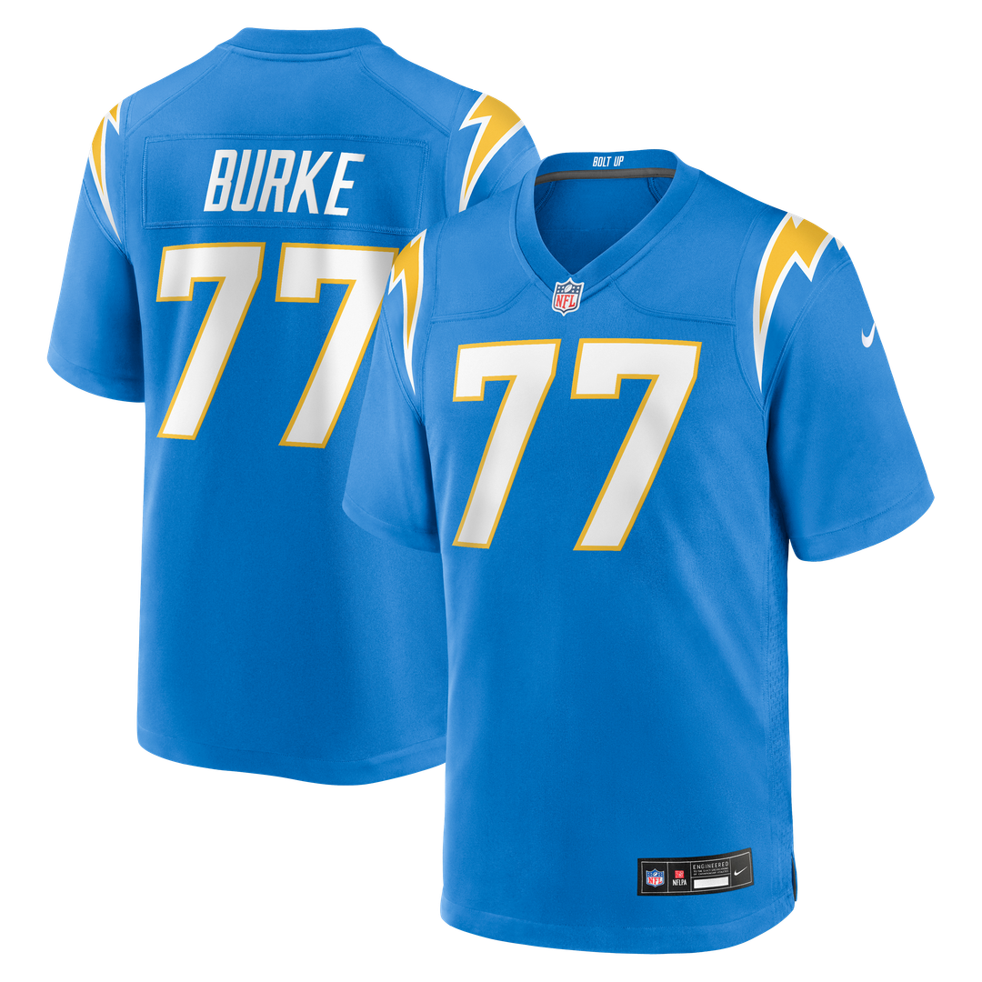 Los Angeles Chargers Travis Burke Nike Team Game Jersey - Powder Blue