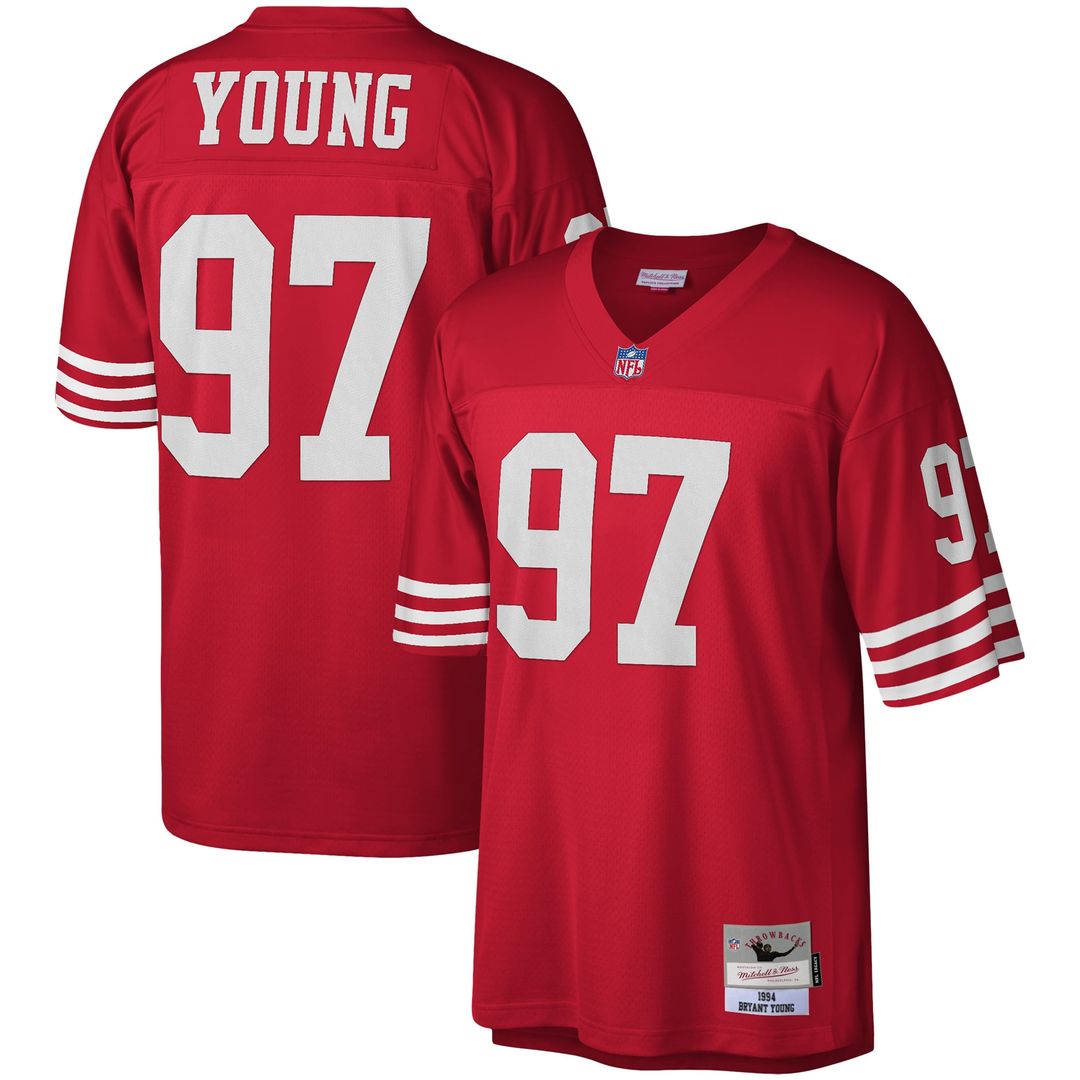 San Francisco 49ers Bryant Young Mitchell & Ness Legacy Replica Jersey - Scarlet