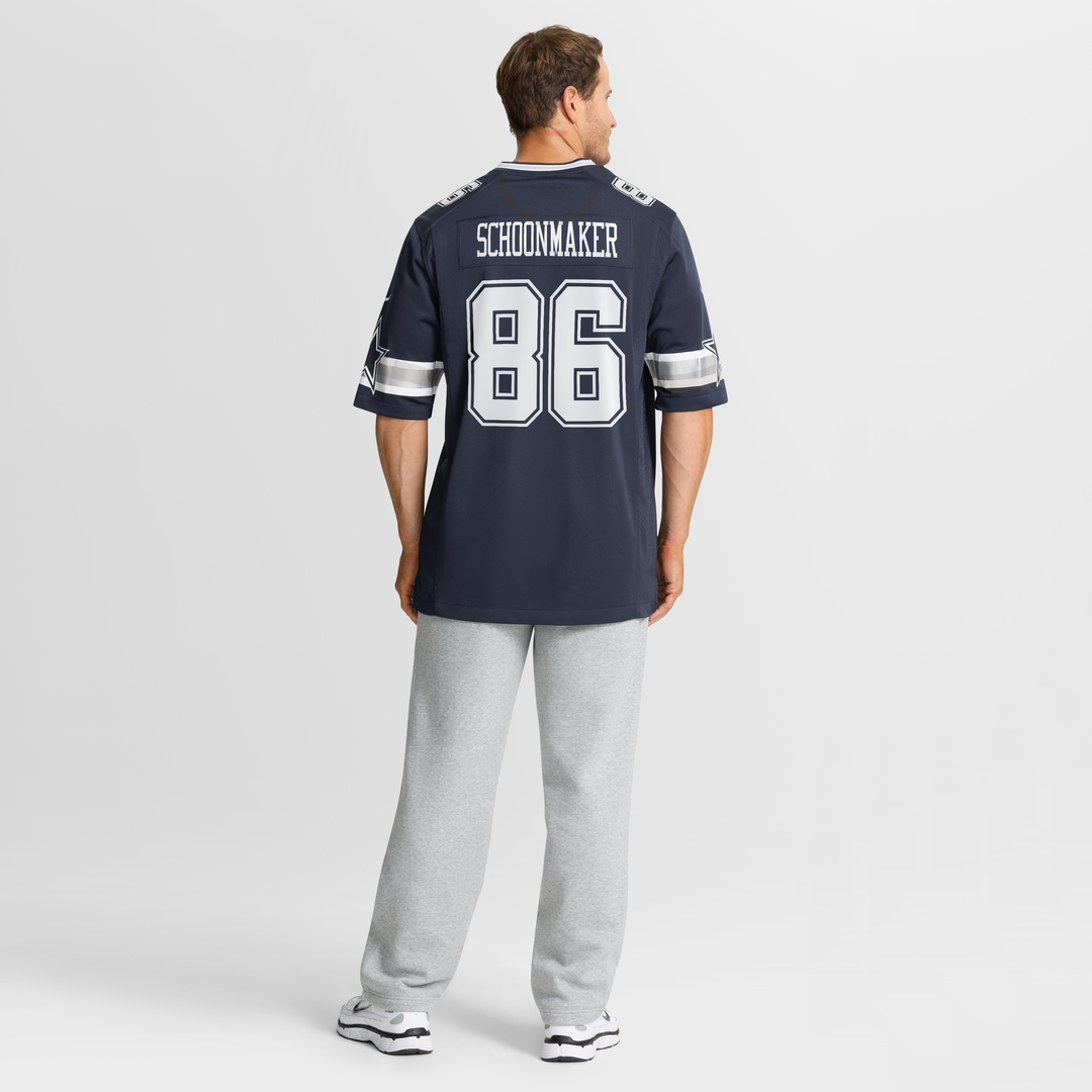 Dallas Cowboys Luke Schoonmaker Nike Team Game Jersey - Navy