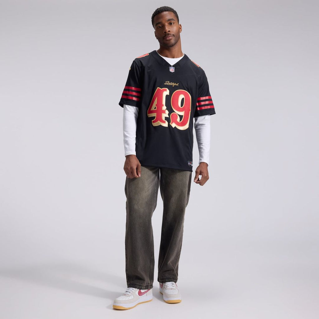 San Francisco 49ers The Faithful Nike Rivalries Collection Stitched Limited Jersey - Black