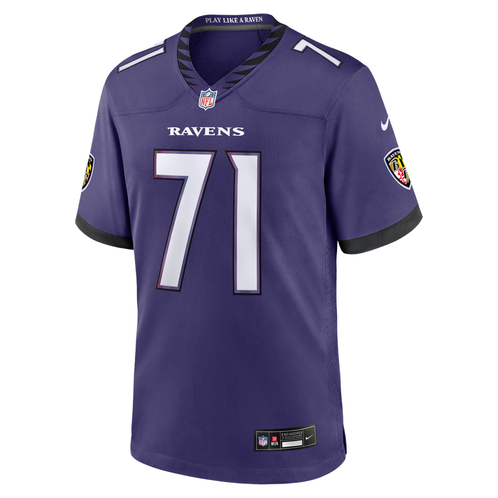 Baltimore Ravens Olaivavega Ioane Nike Team Game Jersey - Purple