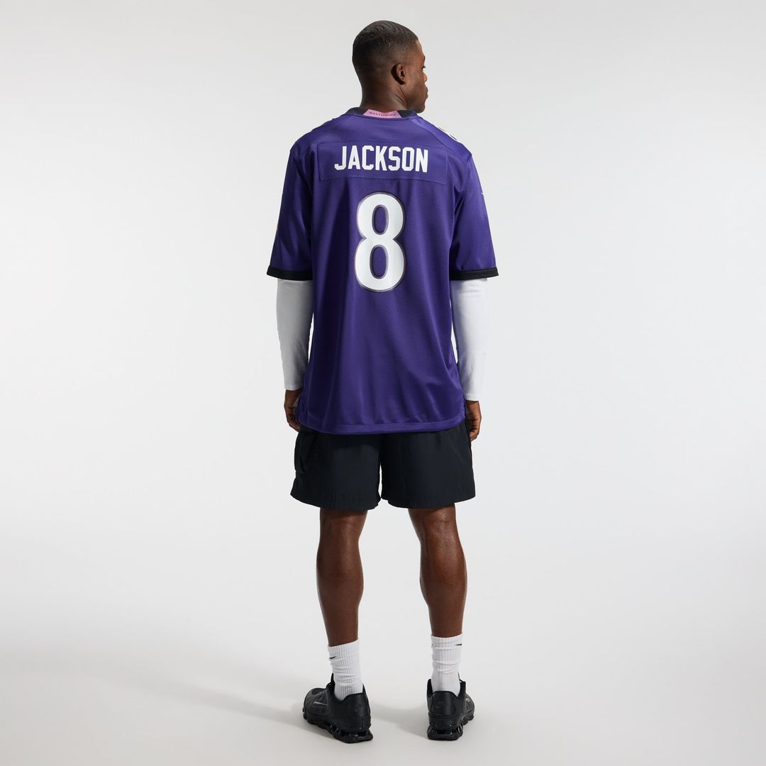 Baltimore Ravens Lamar Jackson Nike Team Game Jersey - Purple
