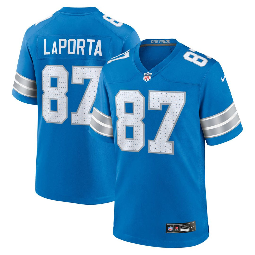 Detroit Lions Sam LaPorta Nike Game Jersey - Blue