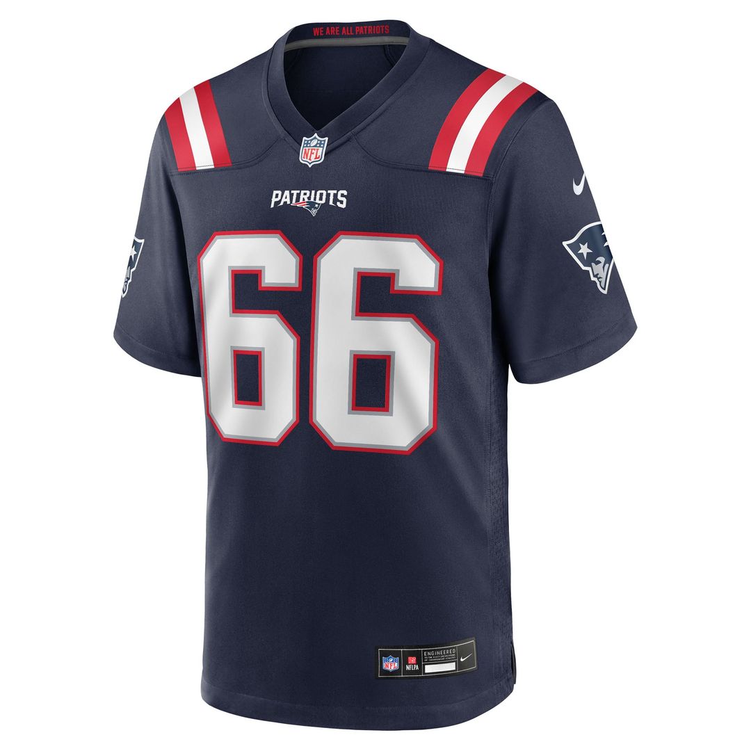 New England Patriots Will Campbell Nike Team Game Jersey - Navy