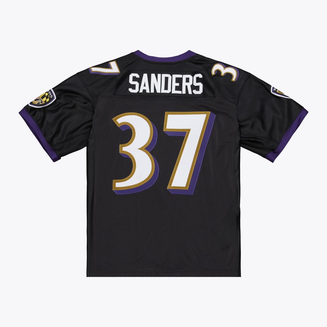 Baltimore Ravens Deion Sanders Mitchell & Ness 2005 Authentic Throwback Jersey - Black