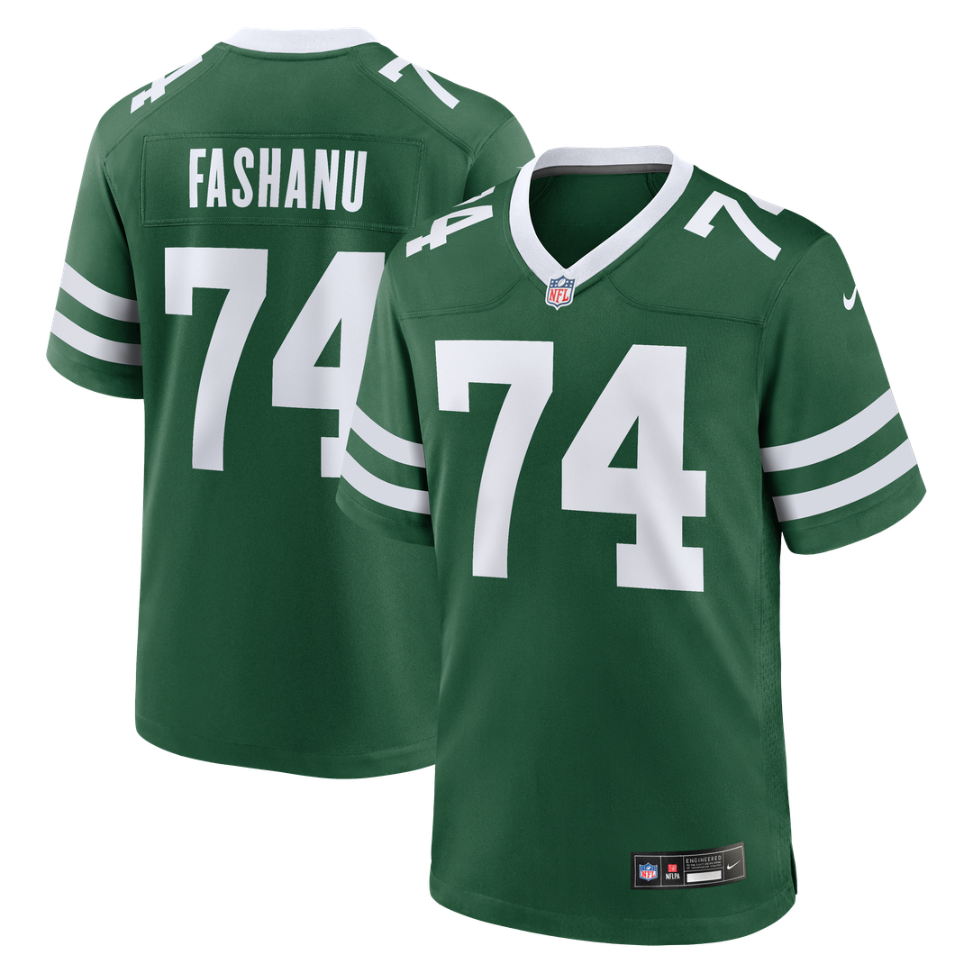 New York Jets Olu Fashanu Nike Player Game Jersey - Gotham Green