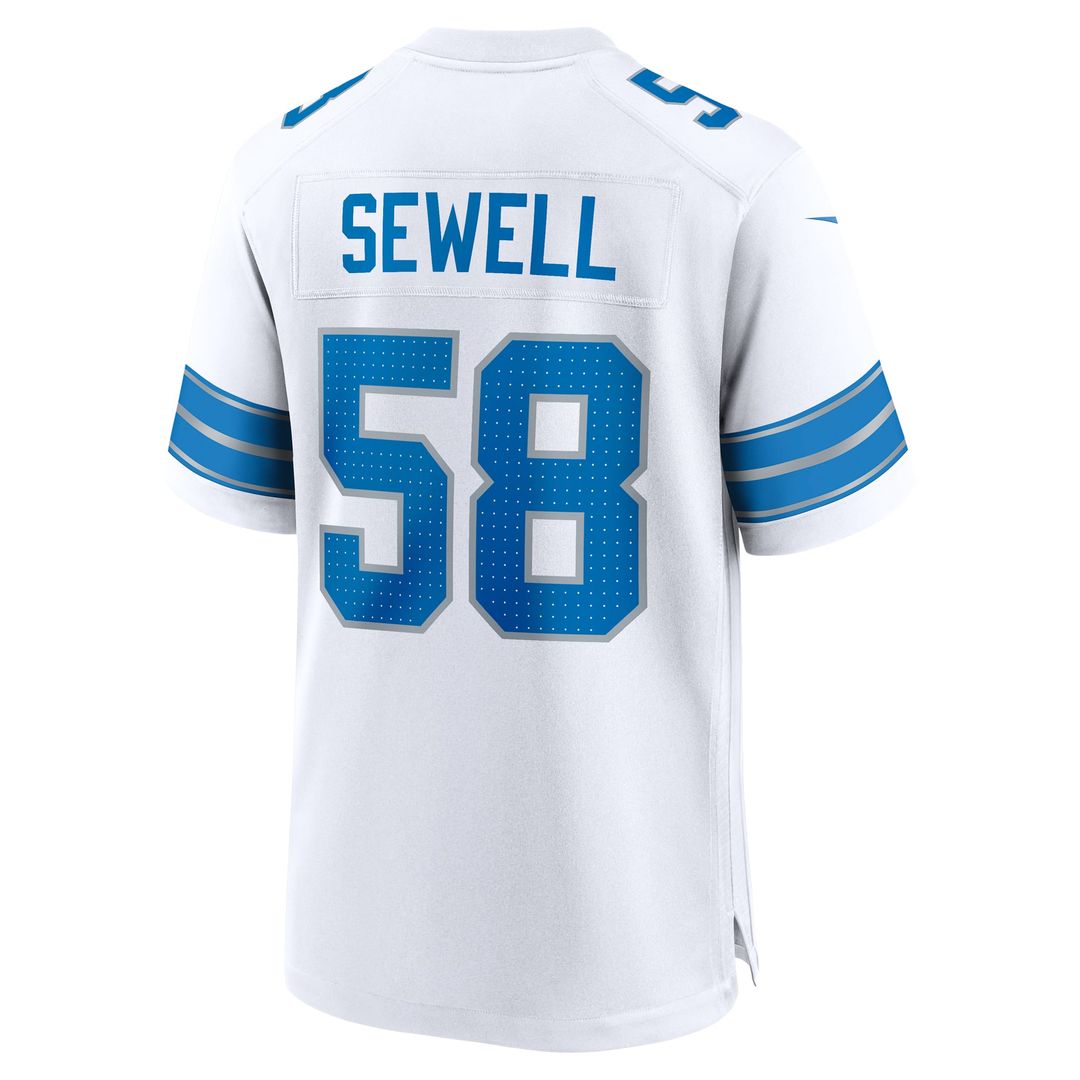Detroit Lions Penei Sewell Nike Game Jersey - Blue
