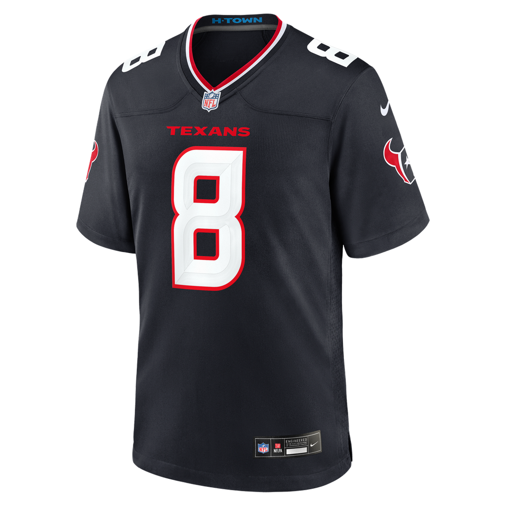 Houston Texans Cade Stover Nike Team Game Jersey - Navy