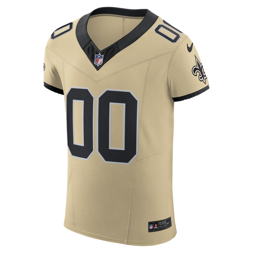 New Orleans Saints Nike Alternate Vapor F.U.S.E. Elite Custom Jersey - Gold