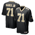 New Orleans Saints Kelvin Banks Jr. Nike Game Player Jersey - Black