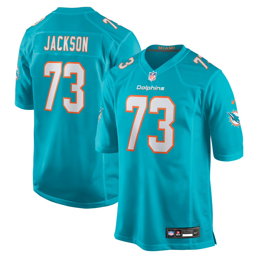 Miami Dolphins Austin Jackson Nike Game Jersey - Aqua