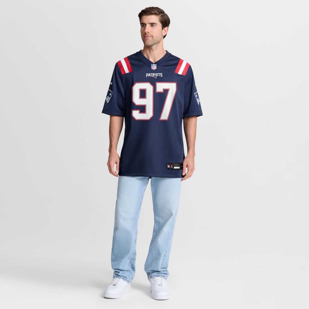 New England Patriots Milton Williams Nike Team Game Jersey - Navy