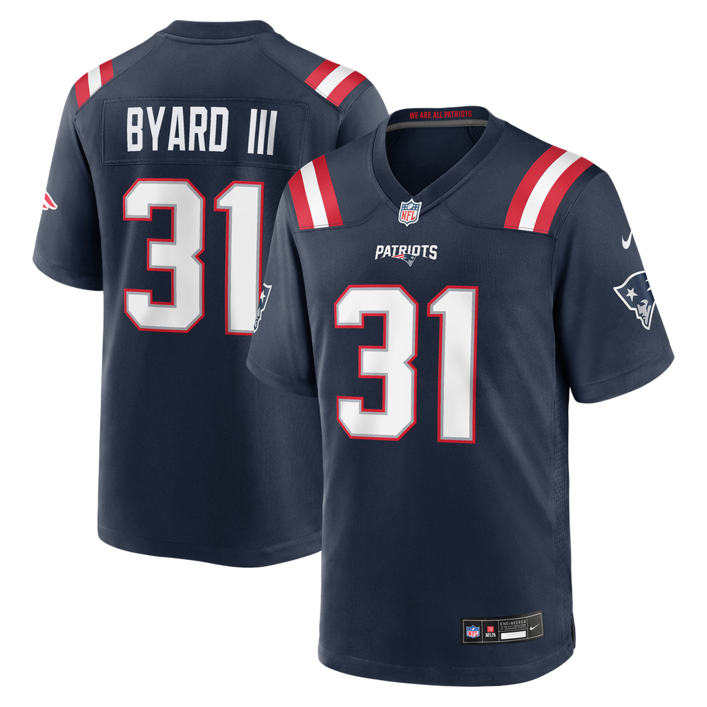 New England Patriots Kevin Byard III Nike Team Game Jersey - Navy