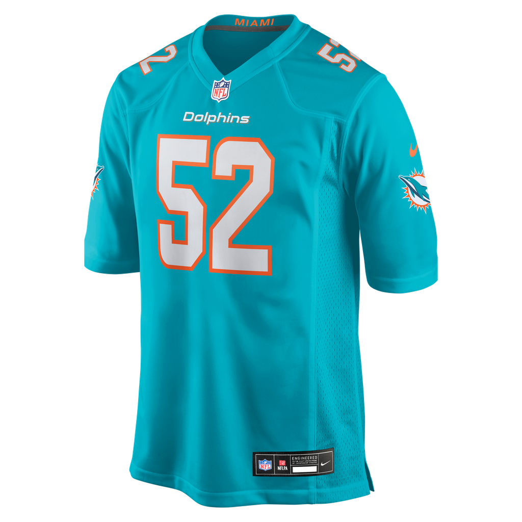 Miami Dolphins Patrick Paul Nike Game Jersey - Aqua