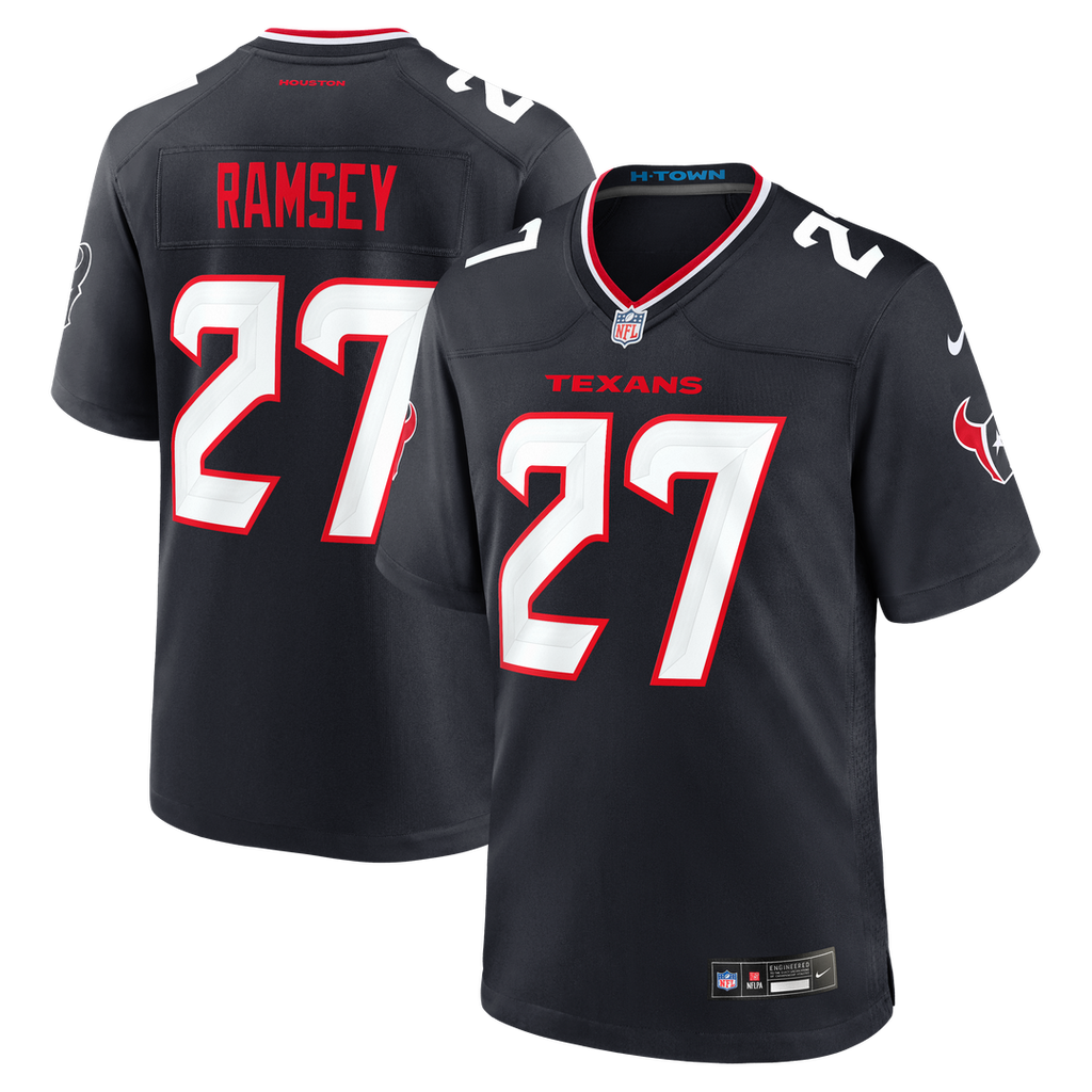 Houston Texans Kamari Ramsey Nike Team Game Jersey - Navy