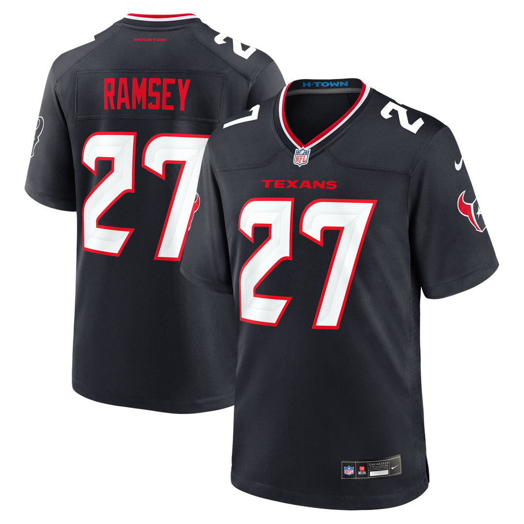 Houston Texans Kamari Ramsey Nike Team Game Jersey - Navy