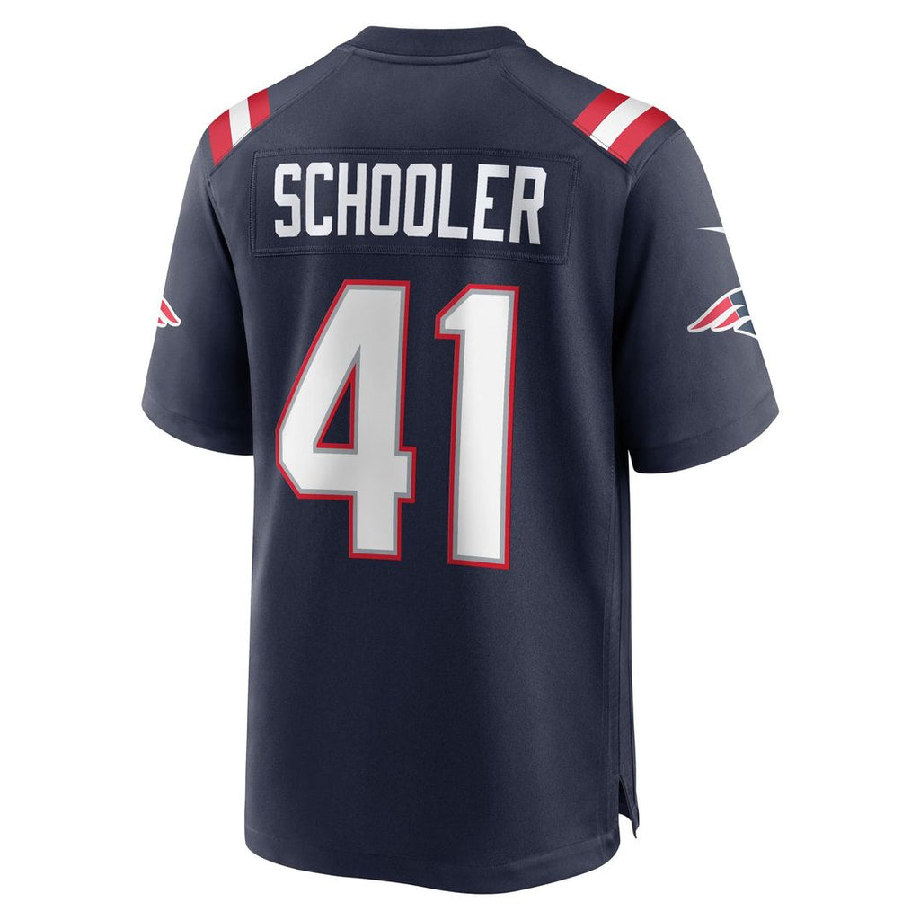 New England Patriots Brenden Schooler Nike Game Player Jersey - Navy