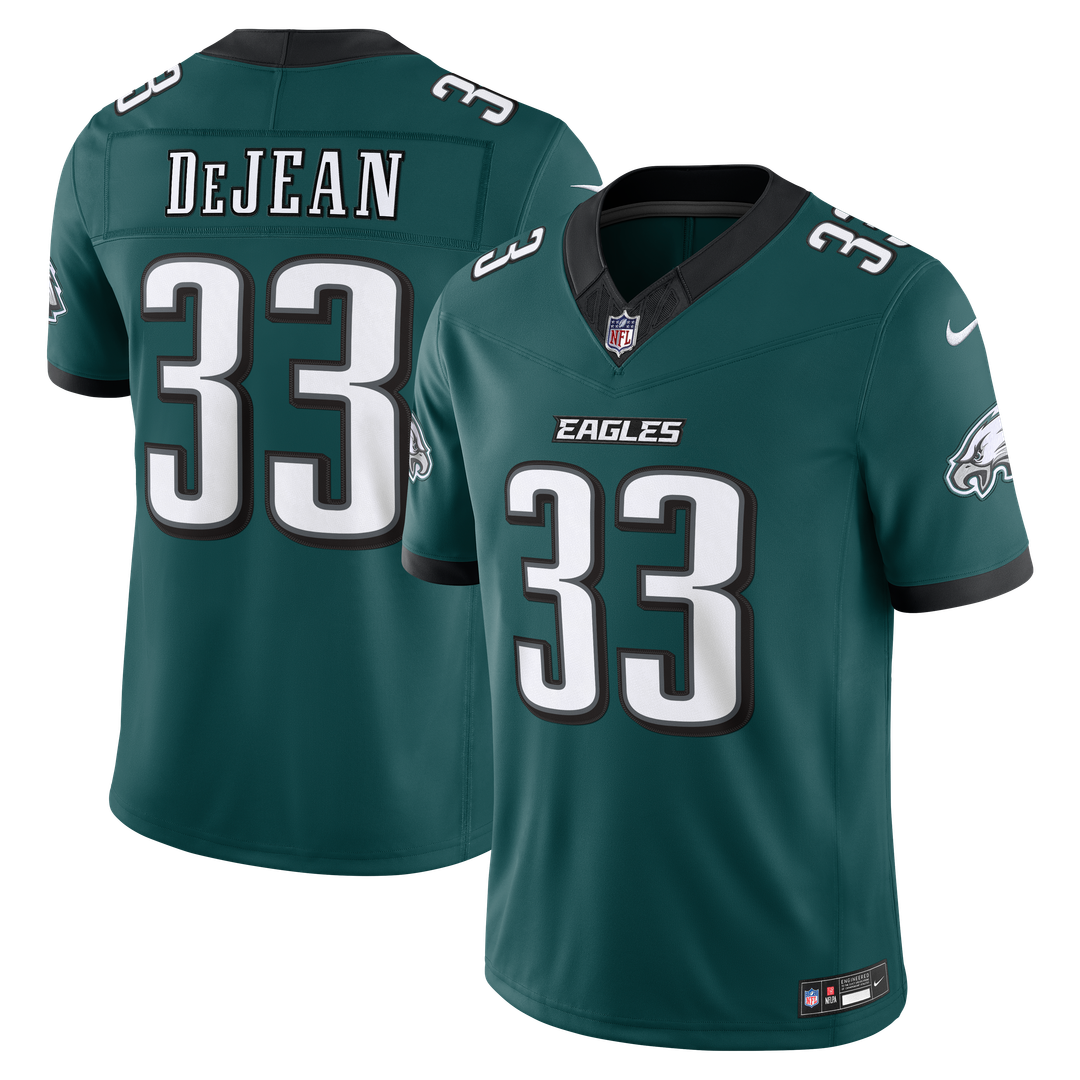 Philadelphia Eagles Cooper DeJean Nike Alternate Vapor F.U.S.E. Stitched Limited Jersey - Kelly Green