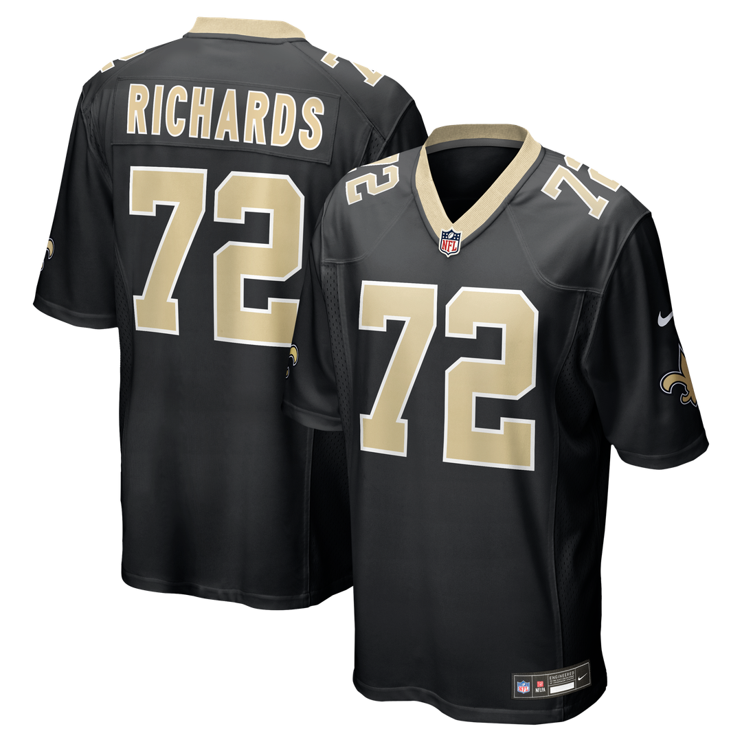 New Orleans Saints Asim Richards Nike Team Game Jersey - Black