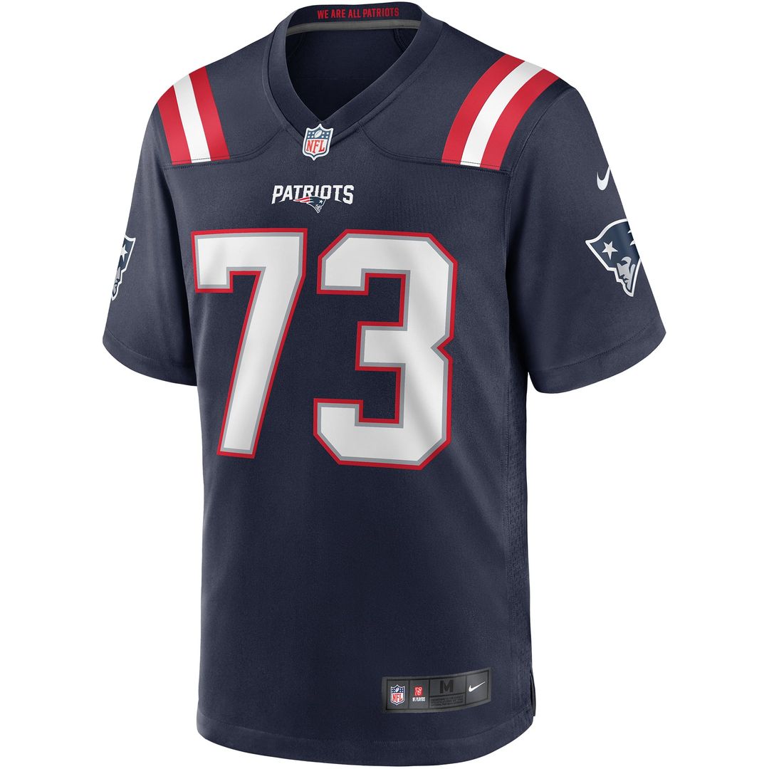 New England Patriots John Hannah Nike Game Retired Player Jersey - Navy