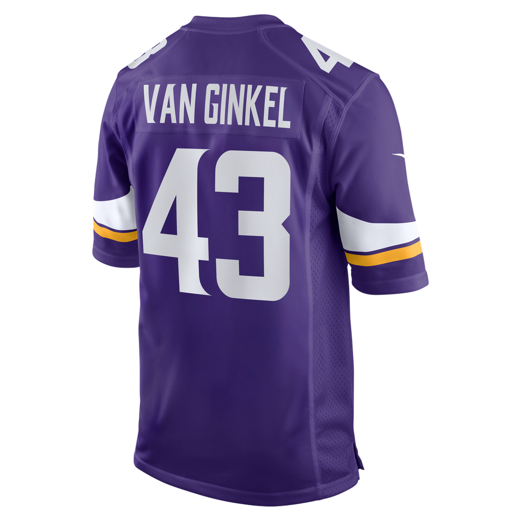 Minnesota Vikings Andrew Van Ginkel Nike Team Game Jersey - Purple