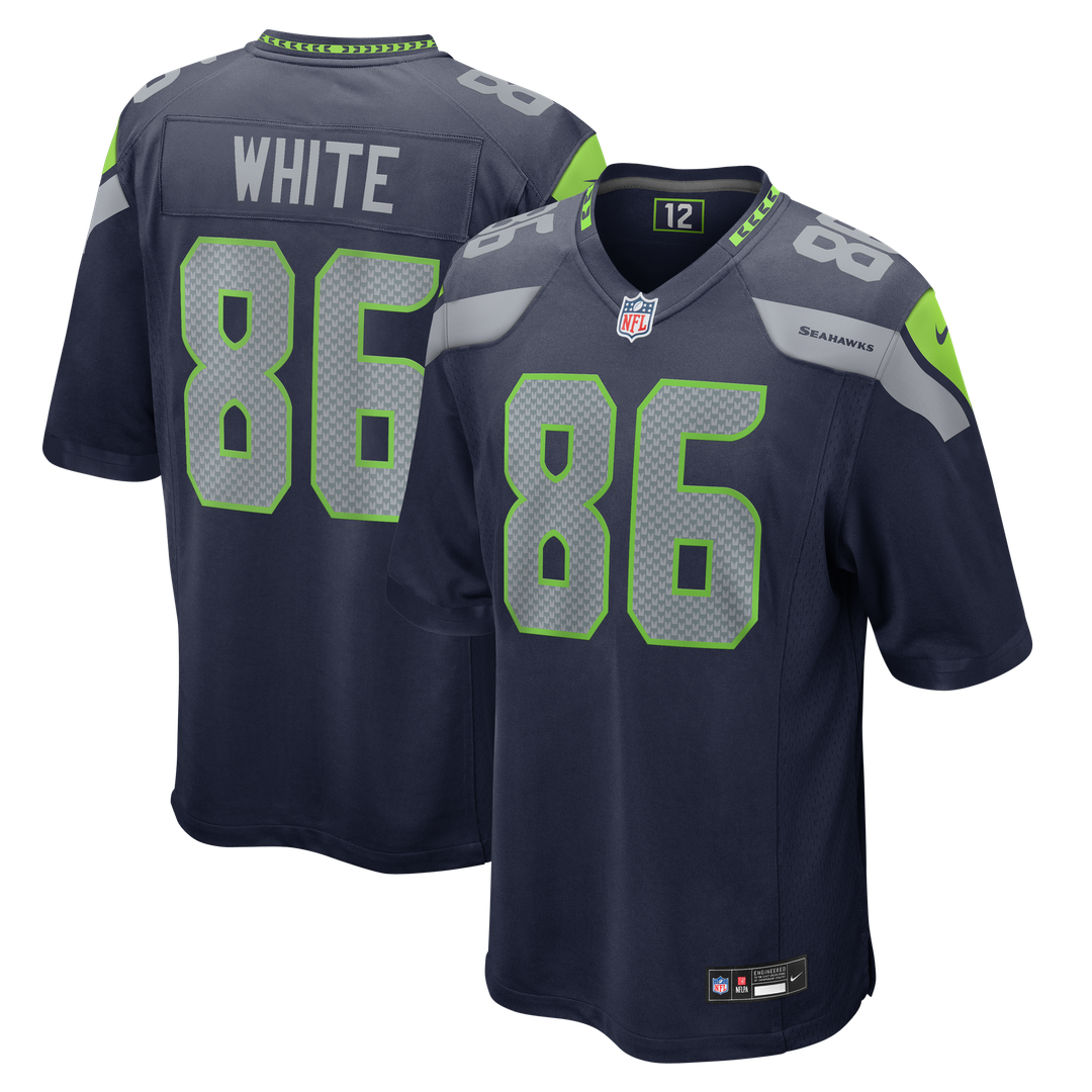 Seattle Seahawks Ricky White Nike Team Game Jersey - College Navy