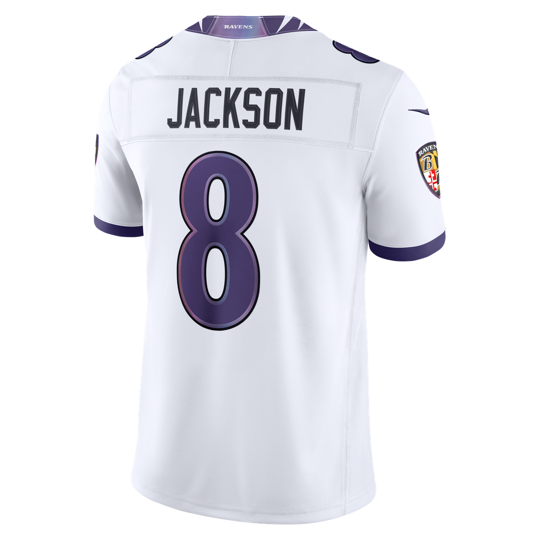 Baltimore Ravens Lamar Jackson Nike Vapor F.U.S.E. Stitched Limited Jersey - White