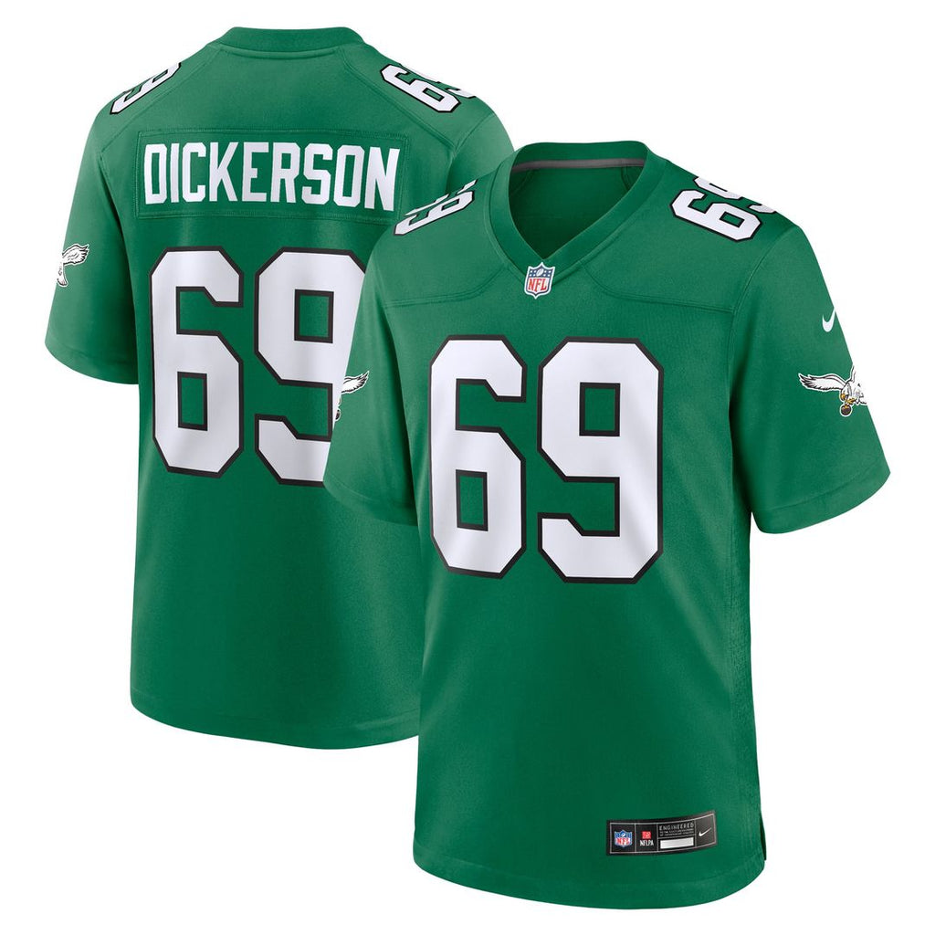 Philadelphia Eagles Landon Dickerson Nike Alternate Game Jersey - Kelly Green