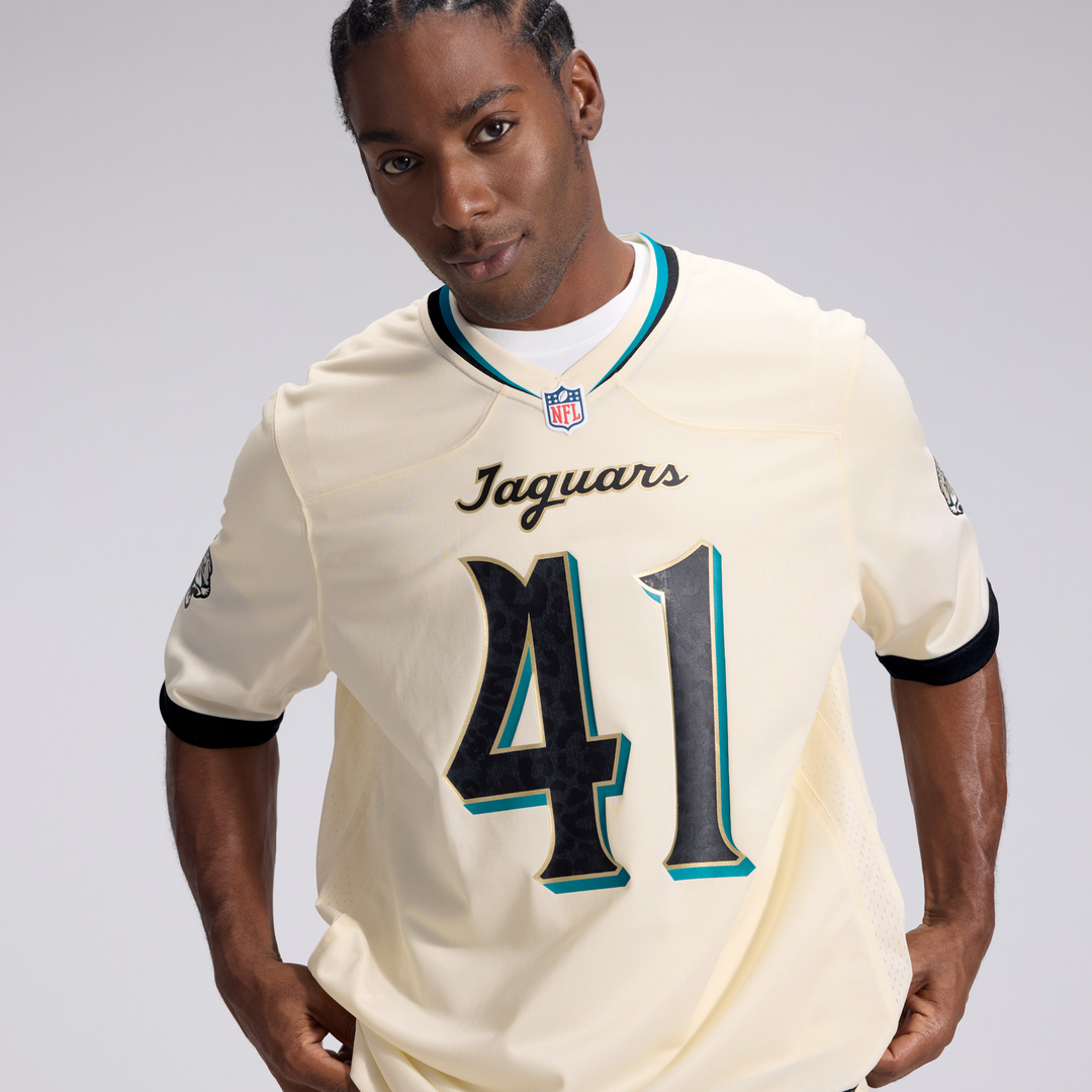 Jacksonville Jaguars Josh Hines-Allen Nike 2026 Rivalries Collection Game Jersey - Natural