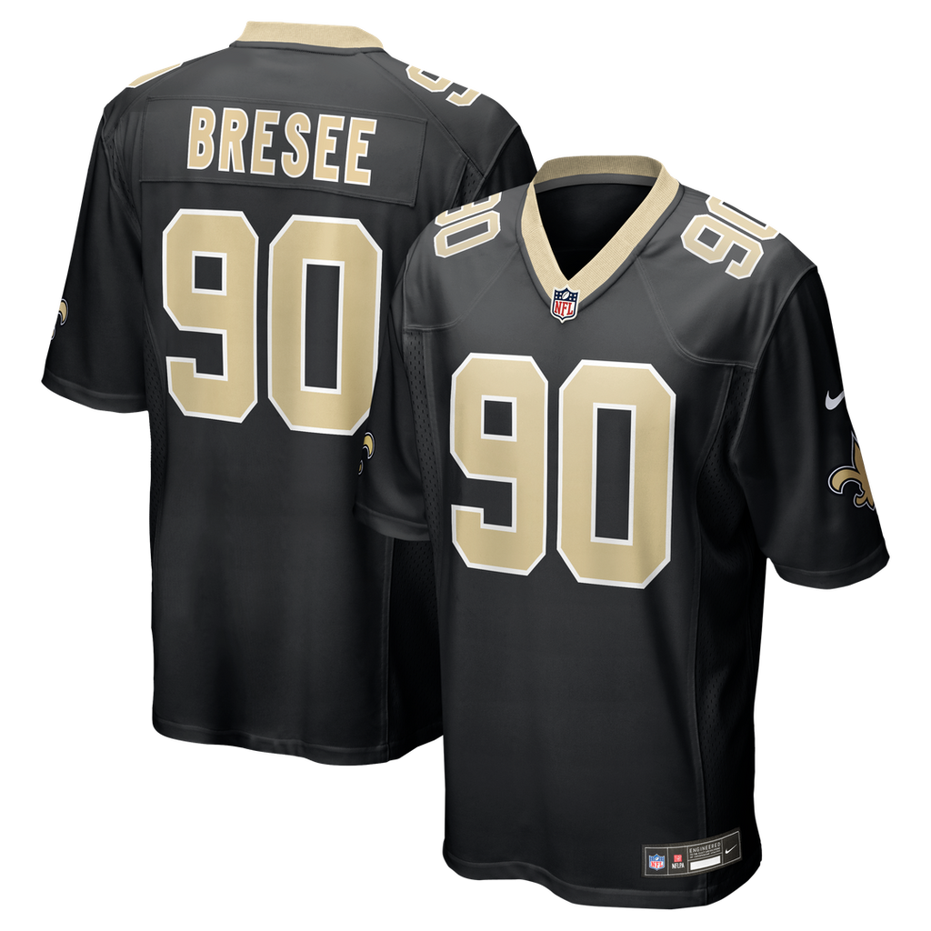 New Orleans Saints Bryan Bresee Nike Game Jersey - Black