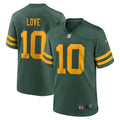 Green Bay Packers Jordan Love Nike Alternate Game Jersey - Green