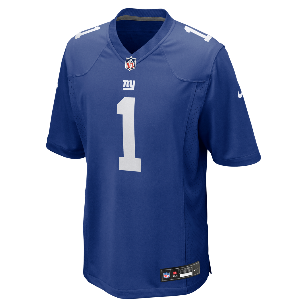 New York Giants Malik Nabers Nike Player Game Jersey - Royal