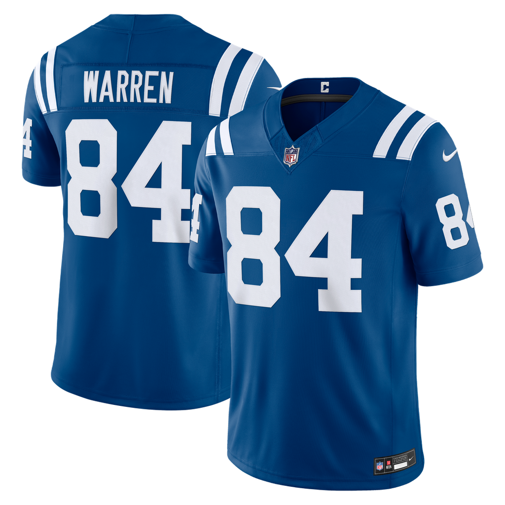 Indianapolis Colts Tyler Warren Nike Vapor F.U.S.E. Stitched Limited Jersey - White
