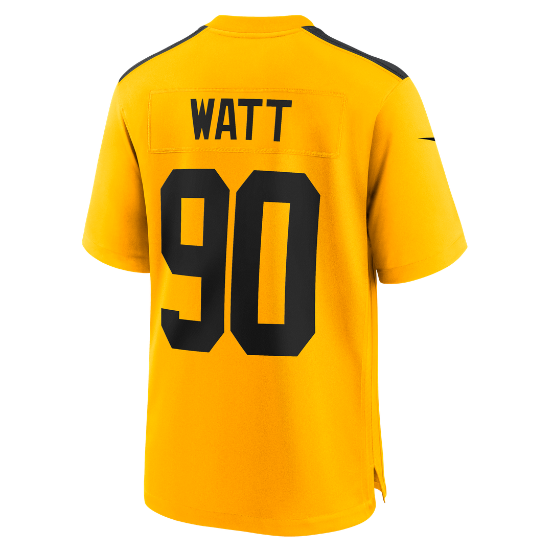 Pittsburgh Steelers T.J. Watt Nike Alternate 1933 Throwback Game Jersey - Gold