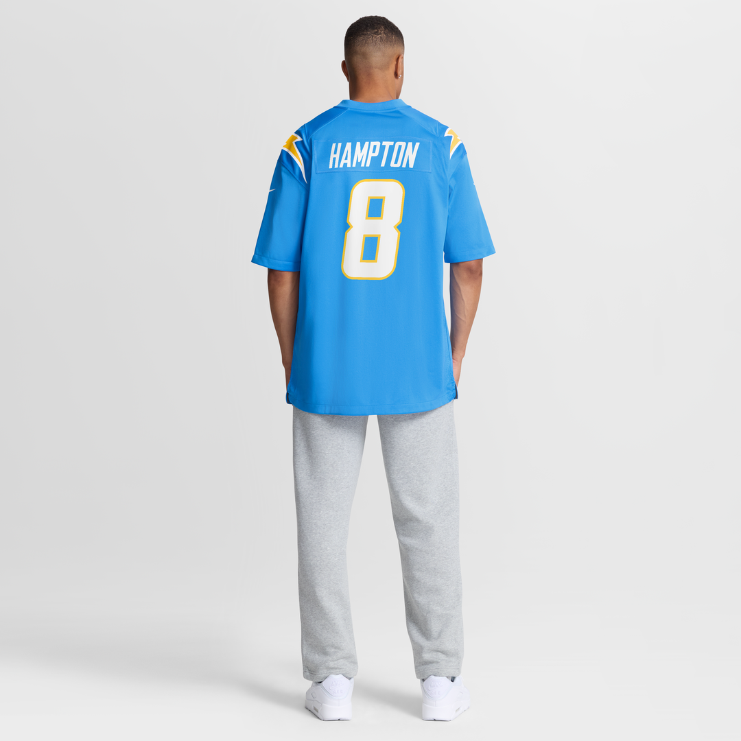 Los Angeles Chargers Omarion Hampton Nike Game Player Jersey - Powder Blue