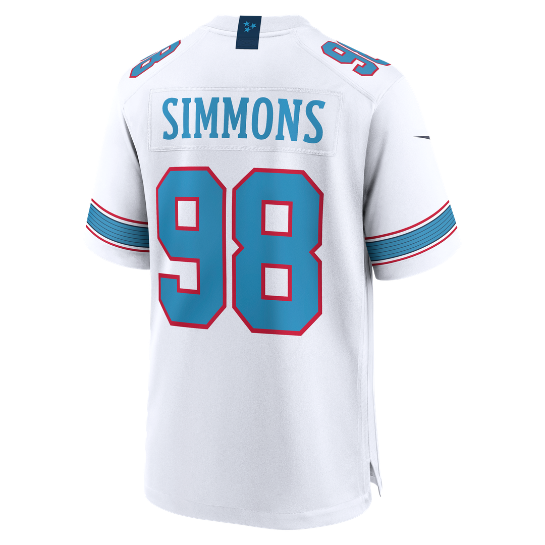 Tennessee Titans Jeffery Simmons Nike Game Jersey - Light Blue